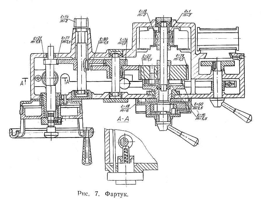 Фартук токарно-гвинторізного верстата УТ16В Фартук токарно-гвинторізного верстата УТ16В